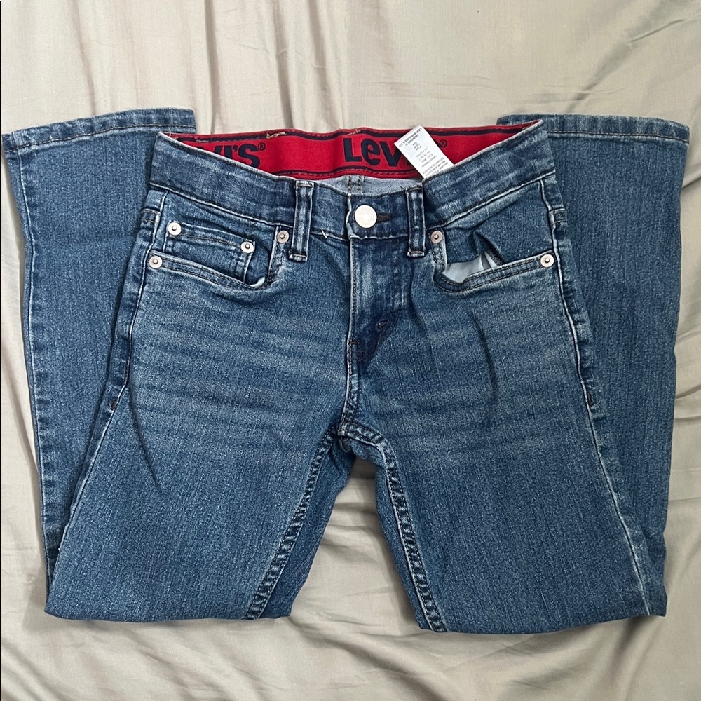 Levi's boys slim fit jeans size 8 adjustable waistband